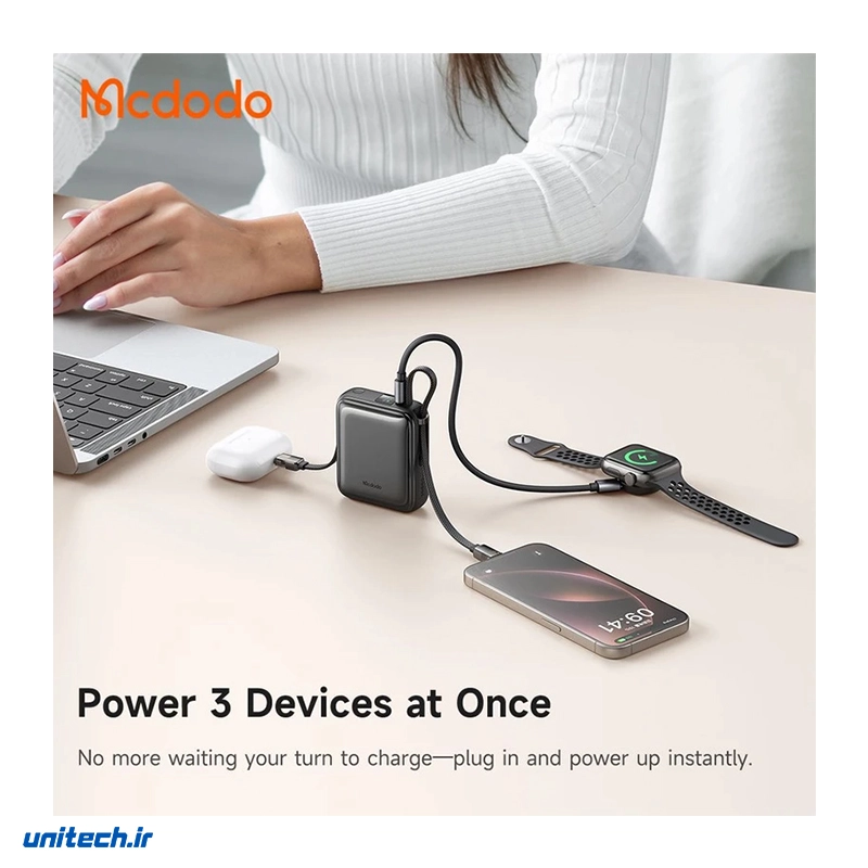 پاوربانک 22.5 وات مک دودو مدل MC255 ظرفیت 10000 میلی آمپر ساعت11